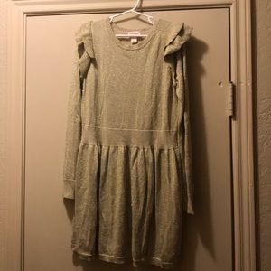 Girls sparkly, gold dress